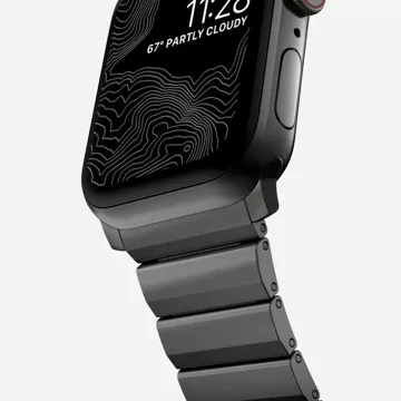 Steelband Bracelet Strap for Apple Watch 4 / 5 / 6 / 7 / 8 / 9 / Se / Ultra 1 / 2 (42 / 44 / 45 / 49 Mm) Black