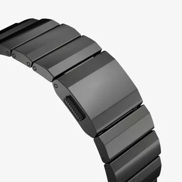 Steelband Bracelet Strap for Apple Watch 4 / 5 / 6 / 7 / 8 / 9 / Se / Ultra 1 / 2 (42 / 44 / 45 / 49 Mm) Black