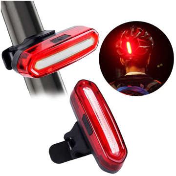 Strong LED rear bicycle lamp USB Alogy light waterproof bicycle lighting Red