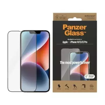 Szkło PanzerGlass Ultra-Wide Fit do iPhone 14 / 13 Pro / 13 6,1" Screen Protection Antibacterial 2771