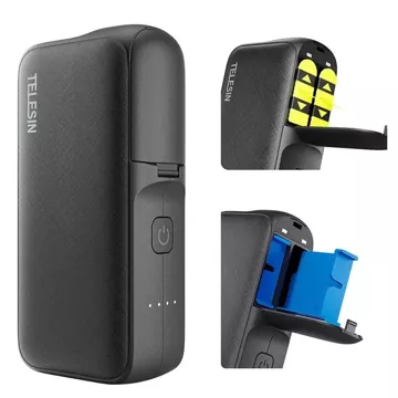 TELESIN charger with power bank for GoPro Hero 11 / 10 / 9