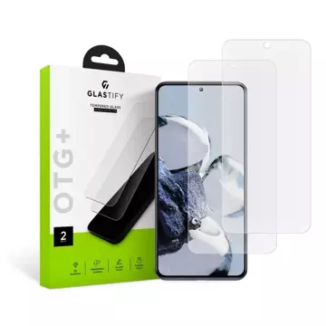 TEMPERED GLASTIFY OTG 2-PACK XIAOMI 12T / 12T PRO CLEAR