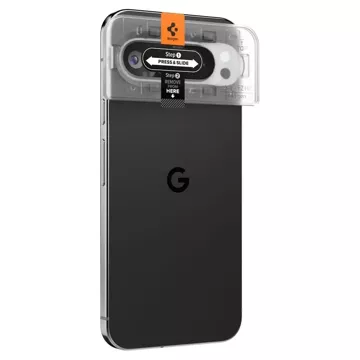 Tempered Glass Camera Cover Spigen Optik.Tr "EZ Fit" Camera Protector 2-Pack Google Pixel 9 Pro Crystal Clear