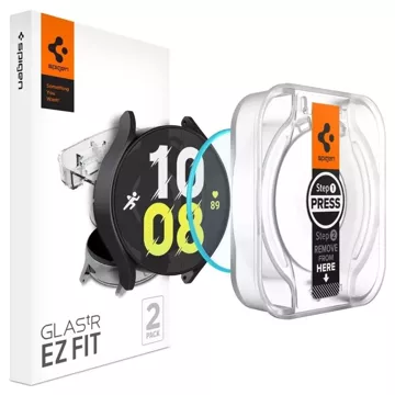 Tempered Glass Spigen Glas.Tr "EZ-Fit" 2-Pack for Samsung Galaxy Watch 6 (44 mm) Clear