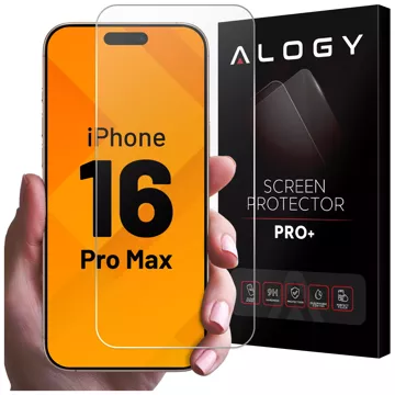 Tempered Glass for Apple iPhone 16 Pro Max Screen Protector 9H Alogy Heavy Pro ™️