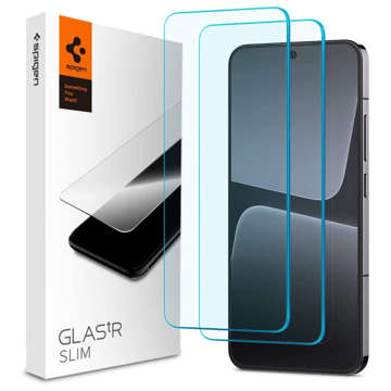 Tempered glass Spigen Glas.TR Slim 2-pack for Xiaomi 13 Clear