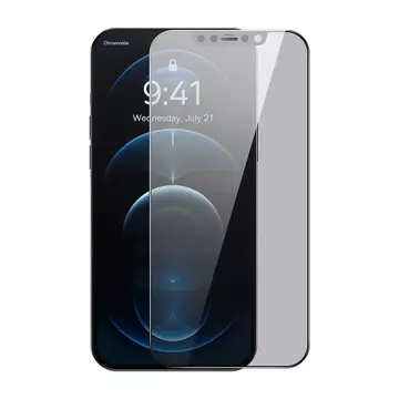 Tempered glass with 0.3mm Baseus privacy filter for iPhone 12 Pro Max