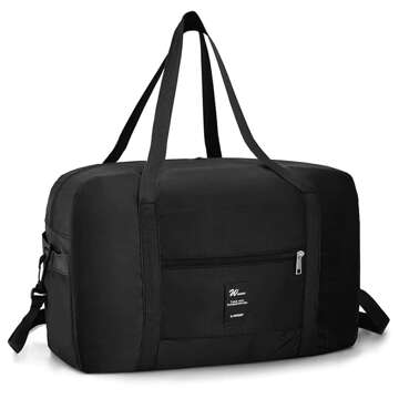 Travel bag for the plane, tourist sports cabin, hand luggage, roomy for a suitcase, holidays 36l Alogy Black