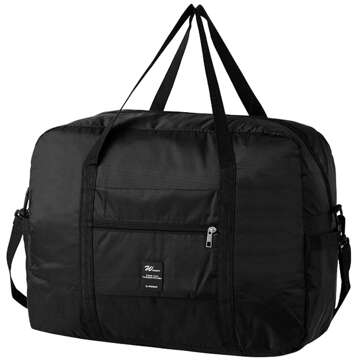 Travel bag for the plane, tourist sports cabin, hand luggage, roomy for a suitcase, holidays 36l Alogy Black