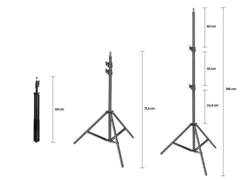 Tripod for Alogy 1/4 inch photo lamp / camera / phone