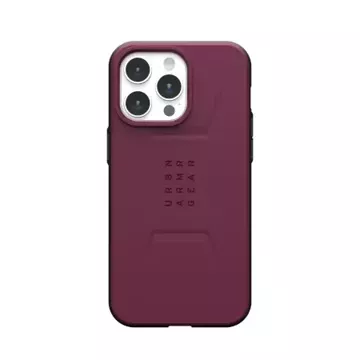 UAG Civilian Magsafe case - protective case for iPhone 15 Pro Max (bordeaux)