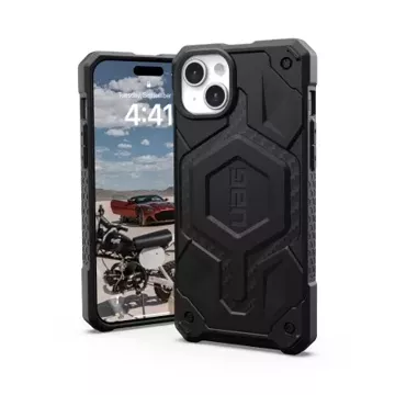 UAG Monarch Pro case - protective case for iPhone 15 Plus, compatible with MagSafe (carbon fiber)