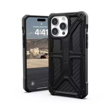 UAG Monarch case - protective case for iPhone 15 Pro Max (carbon fiber)