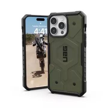 UAG Pathfinder Magsafe case - protective case for iPhone 15 Pro Max (olive)