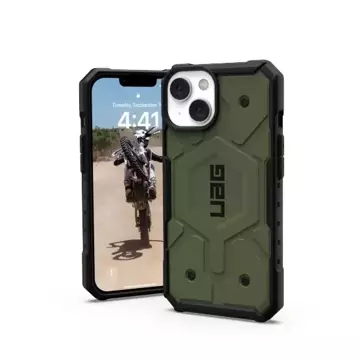 UAG Pathfinder - protective case for iPhone 14 Plus compatible with MagSafe (olive)