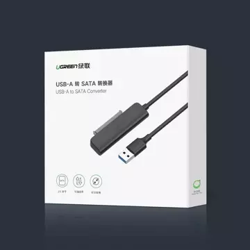 UGREEN Adapter HDD SSD 2.5'' SATA III 3.0 - USB 3.2 Gen 1 (SuperSpeed ​​USB 5 Gbps) black (70609 CM321)