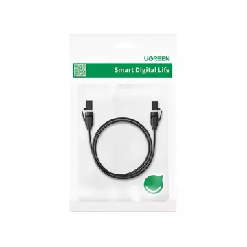 UGREEN LAN Ethernet Cable Cat.8 U/FTP flat 1m black (NW134)