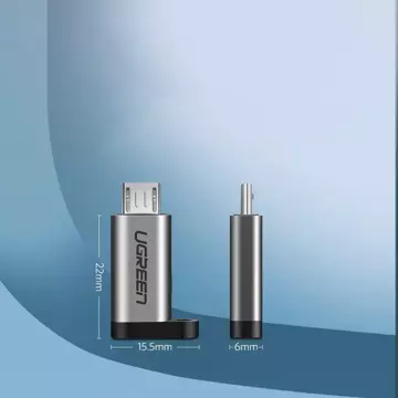 UGREEN adapter from USB Type C to micro USB gray (50590)