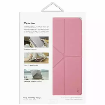 UNIQ Camden tablet case for iPad 10 gen. (2022) pink/rouge pink Antimicrobial