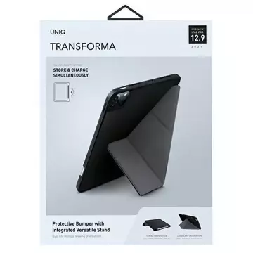 UNIQ Case Transforma iPad Pro 12.9" (2021) Antimicrobial black/ebony black