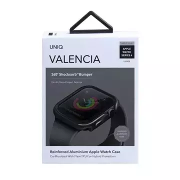 UNIQ Case Valencia Apple Watch Series 4/5/6/SE 44mm. grey/gunmetal grey