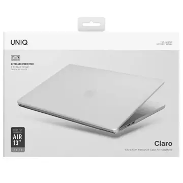 UNIQ Claro laptop case for MacBook Air 13 (2022) transparent/dove matte clear