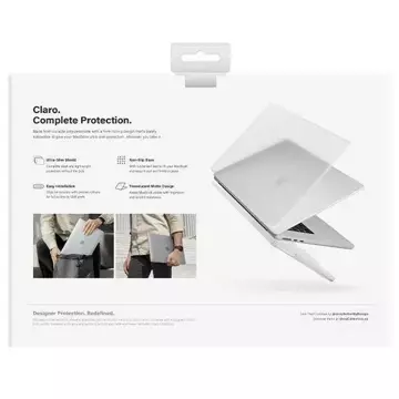 UNIQ Claro laptop case for MacBook Air 13 (2022) transparent/dove matte clear