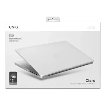 UNIQ Claro laptop case for MacBook Pro 16" (2021)) transparent/dove matte clear