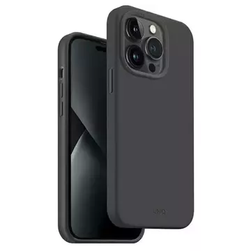 UNIQ Lino Hue case for iPhone 14 Pro Max 6.7" Magclick Charging grey/charcoal gray