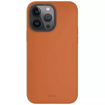 UNIQ Lino Hue case for iPhone 15 Pro Max 6.7" Magclick Charging orange/sunset orange