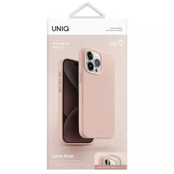 UNIQ Lino Hue case for iPhone 15 Pro Max 6.7" Magclick Charging pink/blush pink