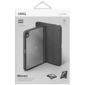 UNIQ Moven tablet case for iPad 10 gen. (2022) szary/charcoal grey