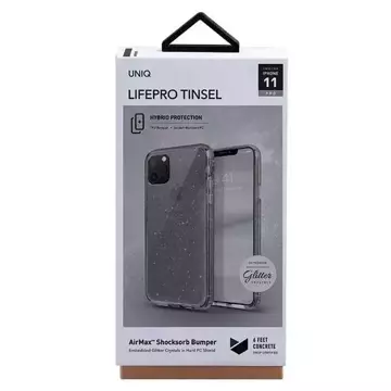UNIQ case LifePro Tinsel iPhone 11 Pro black/vapour smoke
