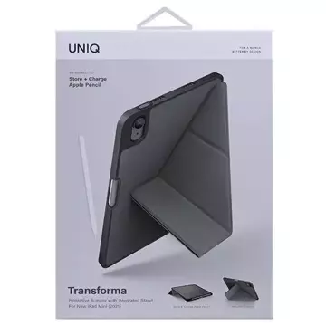 UNIQ case Transforma iPad Mini (2021) Antimicrobial grey/charcoal grey