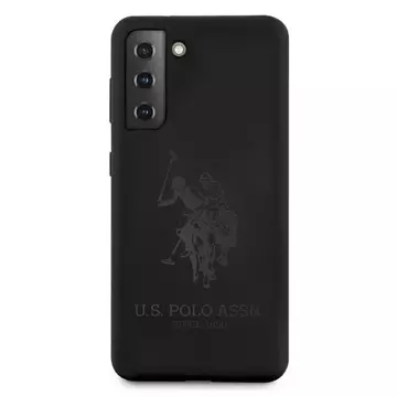 US Polo Silicone On Tone phone case for Samsung Galaxy S21 black/black