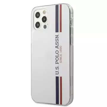 US Polo USHCP12LPCUSSWH phone case for Apple iPhone 12 Pro Max white/white Tricolor Collection