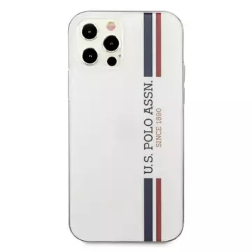 US Polo USHCP12LPCUSSWH phone case for Apple iPhone 12 Pro Max white/white Tricolor Collection