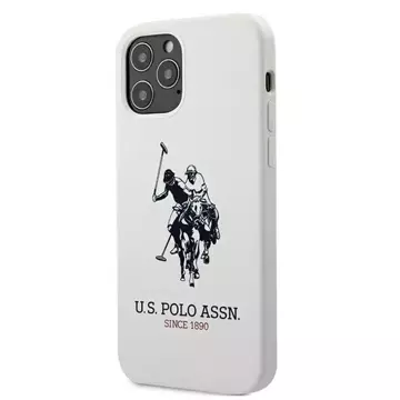 US Polo USHCP12LSLHRWH Phone Case for Apple iPhone 12 Pro Max white/white Silicone Collection