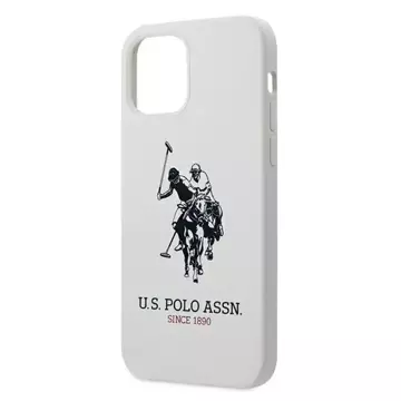 US Polo USHCP12LSLHRWH Phone Case for Apple iPhone 12 Pro Max white/white Silicone Collection