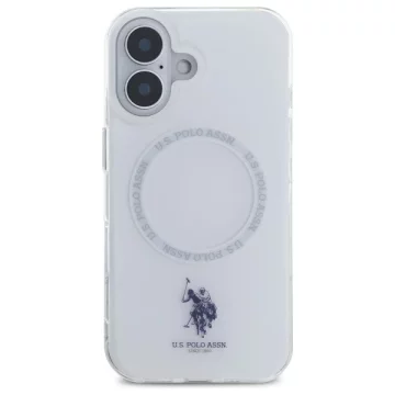 US Polo USHMP16SHOCLDPW iPhone 16 6.1" white IML Ring MagSafe