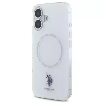 US Polo USHMP16SHOCLDPW iPhone 16 6.1" white IML Ring MagSafe