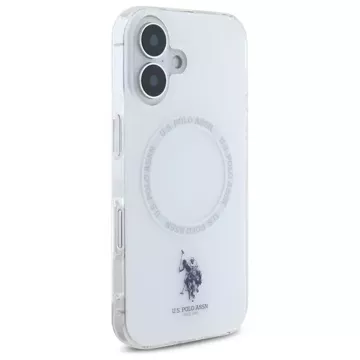 US Polo USHMP16SHOCLDPW iPhone 16 6.1" white IML Ring MagSafe