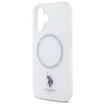 US Polo USHMP16SHOCLDPW iPhone 16 6.1" white IML Ring MagSafe