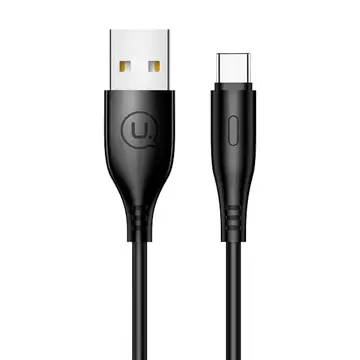 USAMS Cable U18 USB-C 2A Fast Charge 1m black