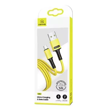 USAMS Cable U52 microUSB 2A Fast Charge 1m yellow