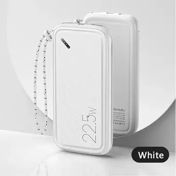 USAMS Powerbank PB56 10000mAh 22.5W 2xQC3.0 PD Fast Charge biały/white 10KCD15102 (US-CD151)