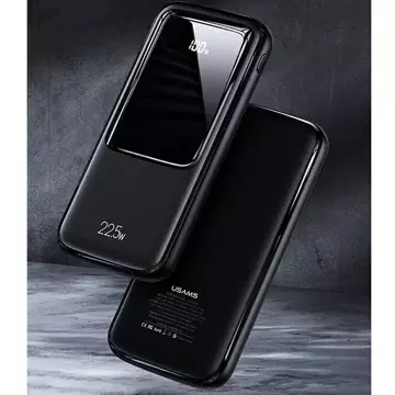 USAMS Powerbank PB58 10000mAh 22.5W QC3.0 PD Fast Charge czarny/black 10KCD16101 (US-CD161)