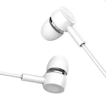 USAMS Stereo headphones EP-12 white/white HSEP1202 jack 3.5mm