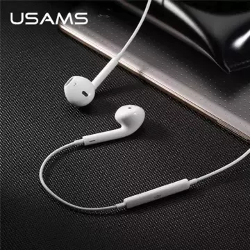 USAMS Stereo headphones EP-24 lightning iPhone 7/8/X/XS/XS Max/XR white/white HSEP2401