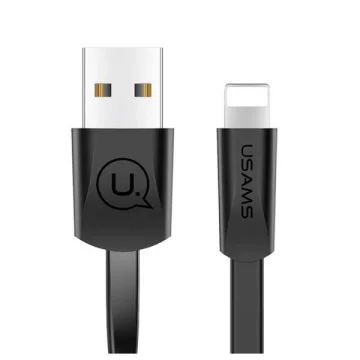 USAMS U2 Lightning flat cable 1.2m black